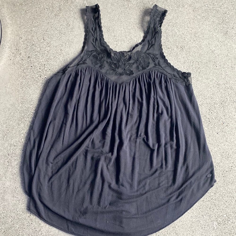 American Eagle Black Laced Tank. Size Small.